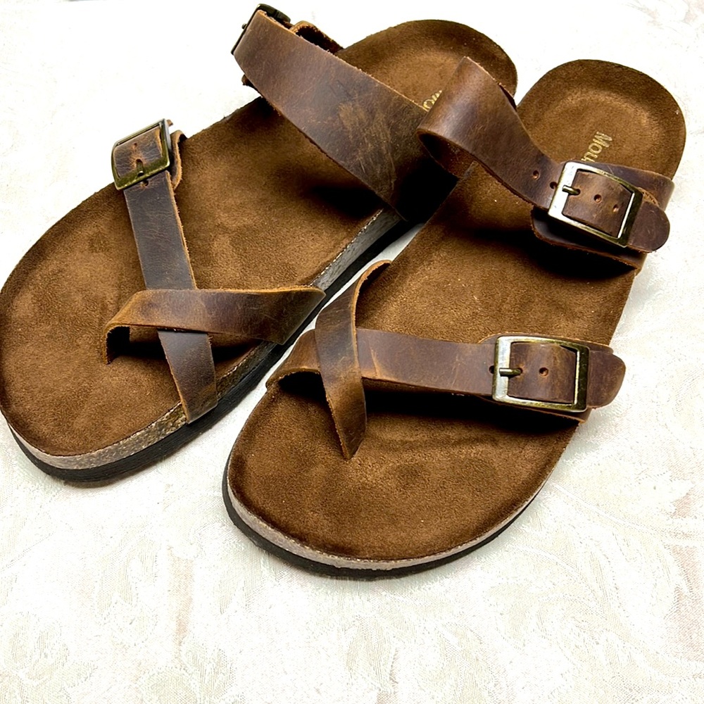Mountain Sole Leather Sandals “New without Tags”